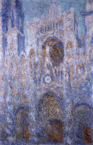 Claude Oscar Monet - Kathedrale von Rouen, Symphonie in Grau und Rosa
