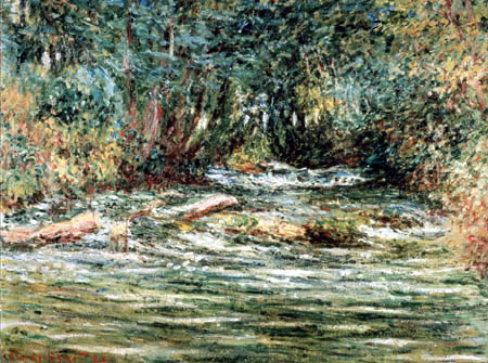 Claude Oscar Monet - Der Fluss Epte bei Giverny