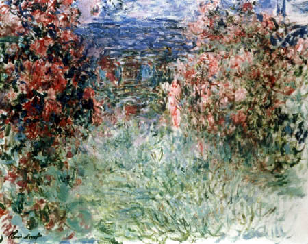 Claude Oscar Monet - Der Rosengarten von Giverny