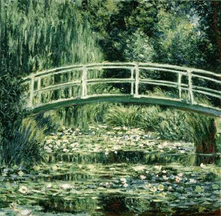 Claude Oscar Monet - Seerosenteich weiß grün