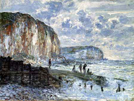 Claude Oscar Monet - Die Steilküste von Petites-Dallas