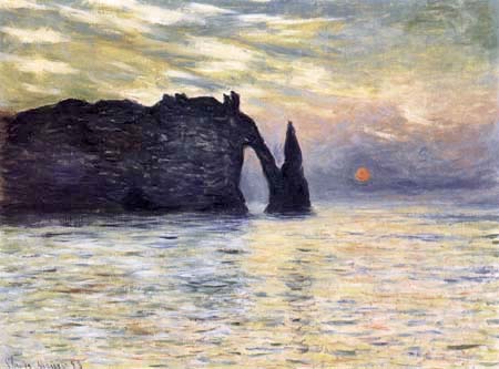 Claude Oscar Monet - Étretat, Sonnenuntergang