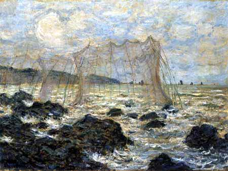 Claude Oscar Monet - Fischgruende bei Pourville