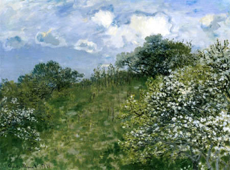 Claude Oscar Monet - Frühling, weisse Blütenpracht