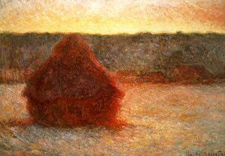 Claude Oscar Monet - Heuhaufen, Sonnenuntergang