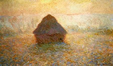 Claude Oscar Monet - Heuhaufen in gleissendem Licht