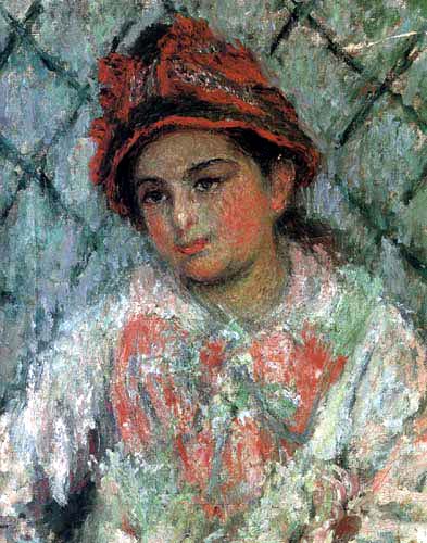 Claude Oscar Monet - Portrait de jeunesse de Blanche Hoschedé