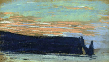 Claude Oscar Monet - Klippen Étretat mit der porte d'Aval