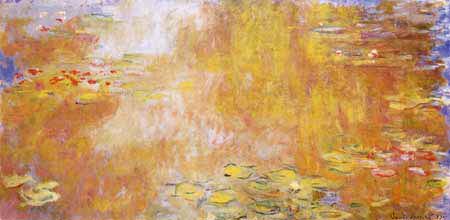 Claude Oscar Monet - Seerosen gelblich bei giverny