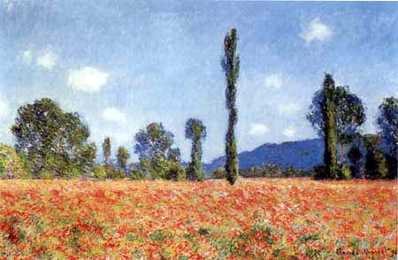 Claude Oscar Monet - Mohn in hellem Licht