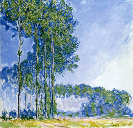 Claude Oscar Monet - Pappeln, blau grün