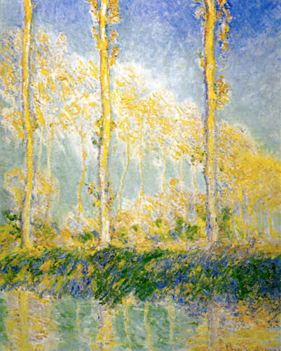 Claude Oscar Monet - Pappeln, drei Bäume im Herbst