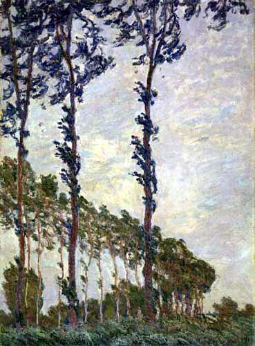 Claude Oscar Monet - Pappelreihe im Wind