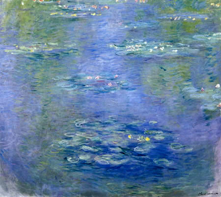 Claude Oscar Monet - Seerosen, Harmonie in Blau