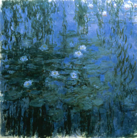 Claude Oscar Monet - Blaue Seerosen