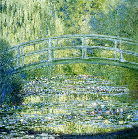 Claude Oscar Monet - Seerosenteich mit Japanischer Brücke