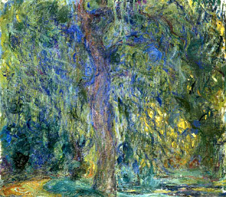 Claude Oscar Monet - Trauerweide vor einer Lichtung