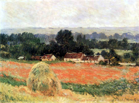 Claude Oscar Monet - Heuhaufen in Giverny