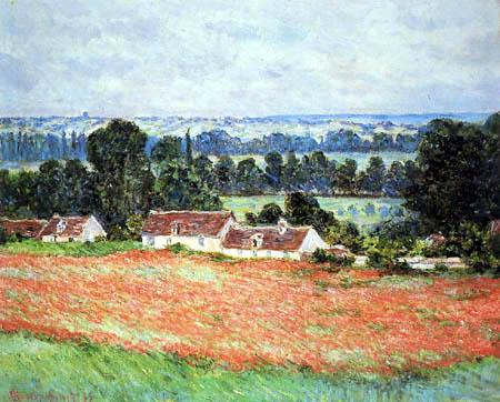 Claude Oscar Monet - Mohnblumenfeld bei Giverny
