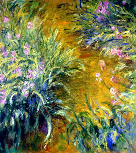 Claude Oscar Monet - Iris in the Garden