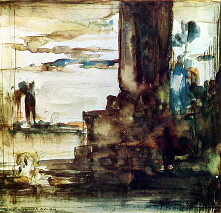 Gustave Moreau - Der ausgesetzte Moses