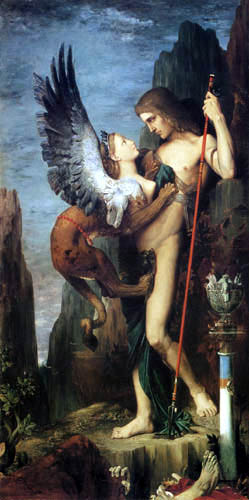 Gustave Moreau - Ödipus und die Sphinx