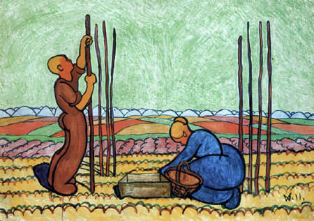 Wilhelm Morgner - La plantation de haricots