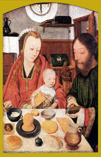 Jan Mostaert - The holy Family
