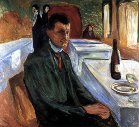 Edvard Munch - Self Portrait in Weimar