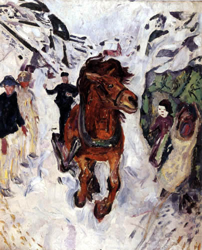 Edvard Munch - Cheval au galop