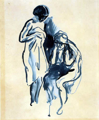Edvard Munch - L'artiste et le jeune modèle