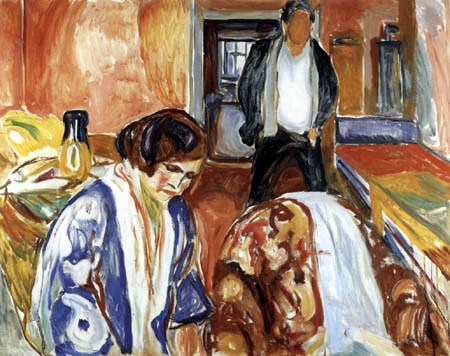 Edvard Munch - The artist and his model II