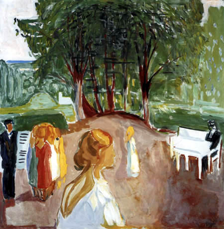 Edvard Munch - The Flirt in the park II