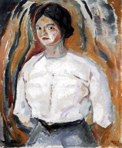 Edvard Munch - In heller Bluse