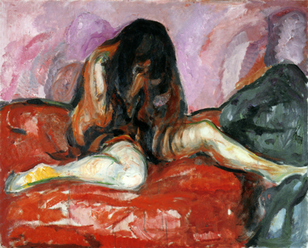 Edvard Munch - Desnuda llorando