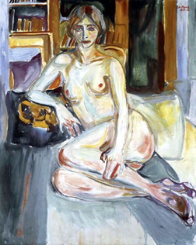 Edvard Munch - Desnuda en el sofá