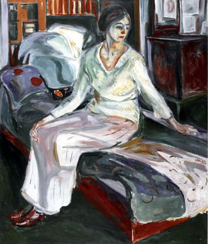 Edvard Munch - Modelo en el sofá