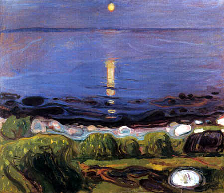 Edvard Munch - Sommernacht am Strand