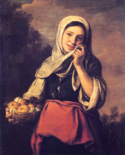 Bartolomé Esteban Murillo (Pérez) - Girl with the fruits