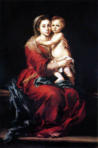 Bartolomé Esteban Murillo (Pérez) - Virgin of the Rosary