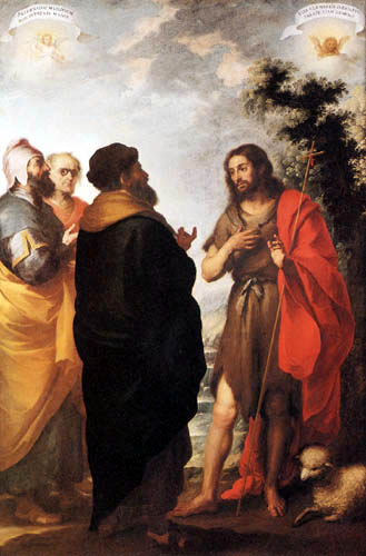 Bartolomé Esteban Murillo (Pérez) - St. John the Baptist and the Pharisees