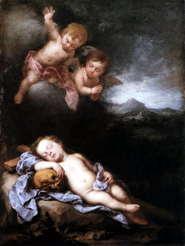 Bartolomé Esteban Murillo (Pérez) - The Christ Child Asleep on the Cross
