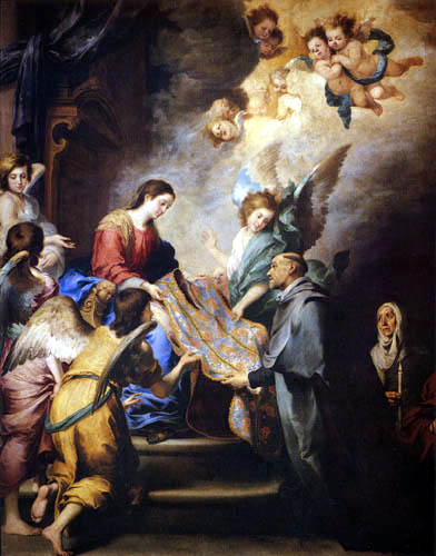 Bartolomé Esteban Murillo (Pérez) - St Ildefonso Receiving the Chasuble from the Virgin