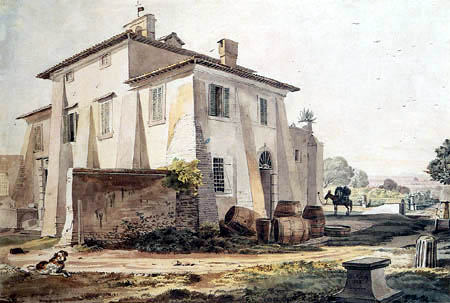 Friedrich Nerly (Nehrlich) - Villa near Ciampino