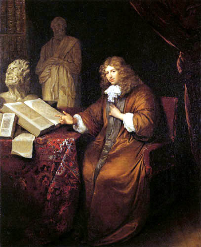 Caspar Netscher - Portrait Abraham van Lennep