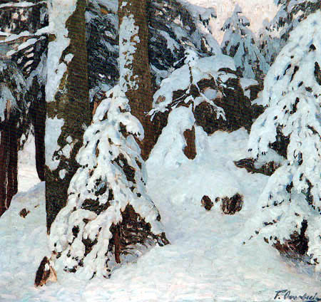 Fritz Overbeck - Snow covered fir trees