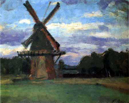 Fritz Overbeck - Moulin à Worpswede