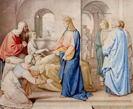 Johann Friedrich Overbeck - Christus erweckt die Tochter des Jairus