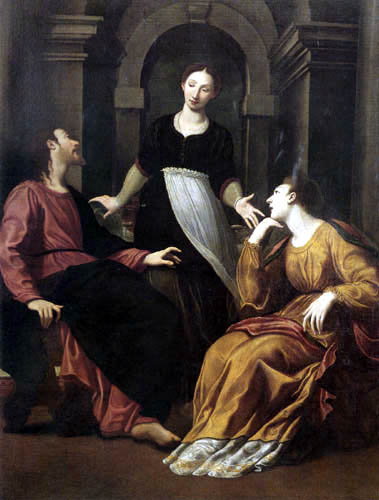 Gregorio Pagani - Le Christ dans la maison de Martha et de Maria