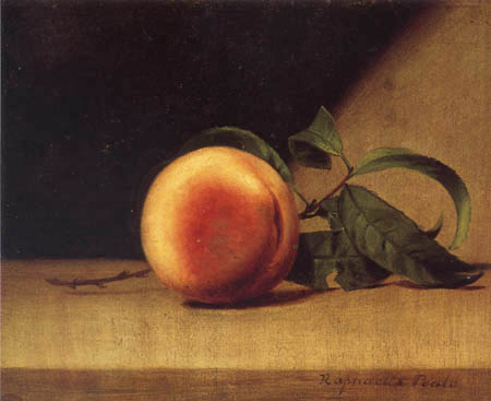 Raphaelle Peale - Still life with a peach